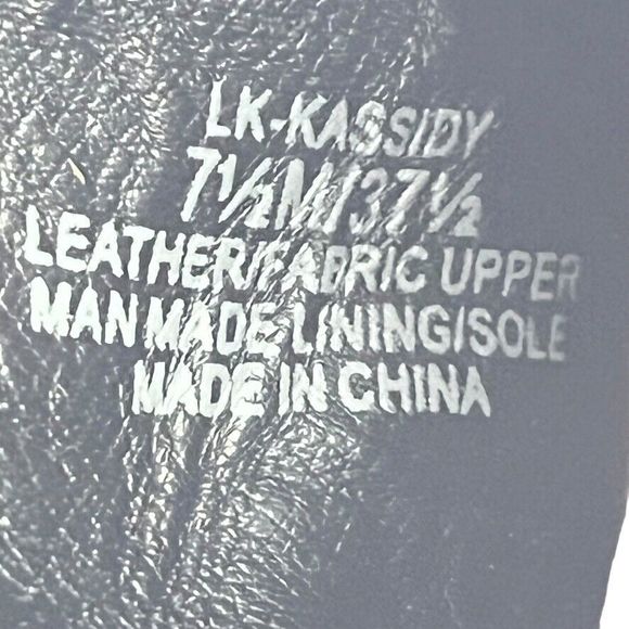 Lucky Brand Womens Kassidy Open Toe Block Heel Ankle Boots Booties Leather 7.5 - Picture 16 of 16